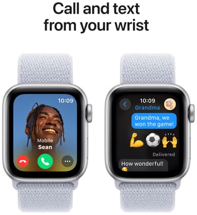 Apple Watch SE 2nd Gen 40mm GPS (Sølv Alu/Blå Sky sport loop)