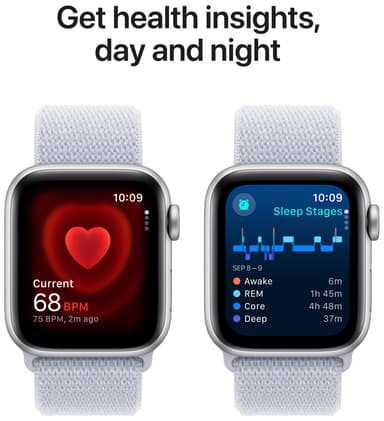 Apple Watch SE 2nd Gen 40mm GPS (Sølv Alu/Blå Sky sport loop)