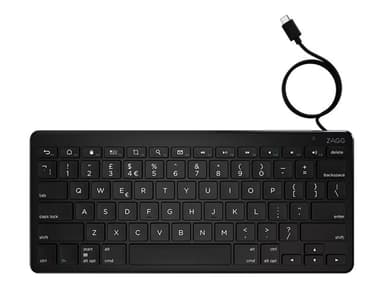 ZAGG  Full-size (100%), USB-C, Sort