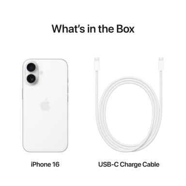 iPhone 16 – 5G smarttelefon 256GB (hvit)