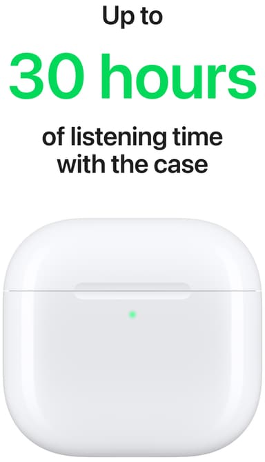 Apple AirPods 4 (2024) trådløse hodetelefoner med ladeetui (USB-C)