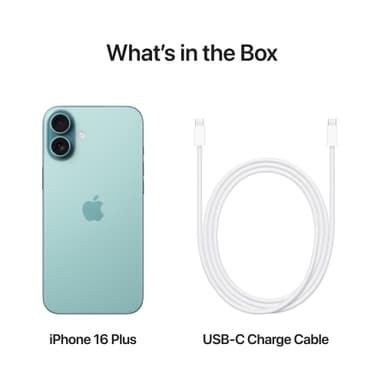 iPhone 16 Plus – 5G smarttelefon 256GB (teal)