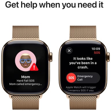 Apple Watch S10 42mm GPS+Cel (Gulltitan/Gull Milanese Loop)