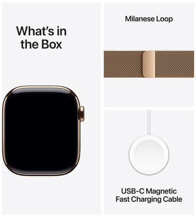 Apple Watch S10 46mm GPS+Cel (Gulltitan/Gull Milanese Loop) S/M