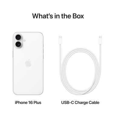 iPhone 16 Plus – 5G smarttelefon 512GB (hvit)