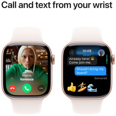 Apple Watch S10 42mm GPS+Cel (Rosegull/Svak Rosa Sport Band) M/L