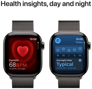 Apple Watch S10 46mm GPS+Cel (Skifertitan/Skifer Milanese Loop) M/L