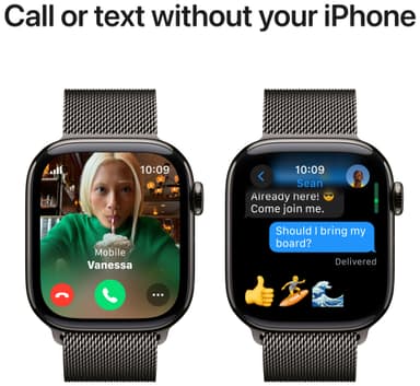 Apple Watch S10 46mm GPS+Cel (Skifertitan/Skifer Milanese Loop) M/L