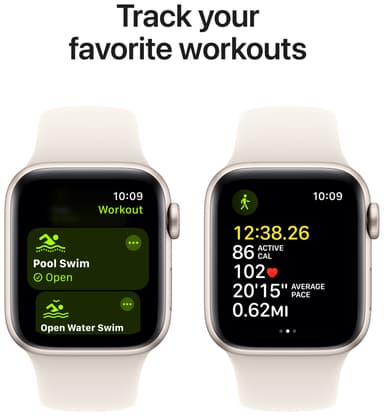 Apple Watch SE 2nd Gen 40mm LTE (Stjerneskinn Alu/Stjerneskinn sport band S/M)