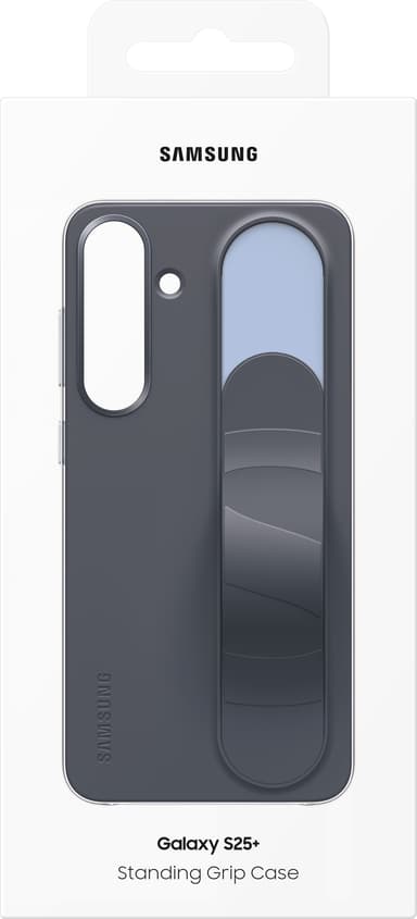 Samsung Galaxy S25+ Standing Grip deksel (sort)