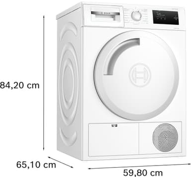 Bosch Tørketrommel WTH830L5SN (Hvit)