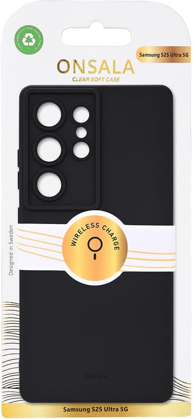 Onsala Samsung Galaxy S25 Ultra Silicone deksel (sort)
