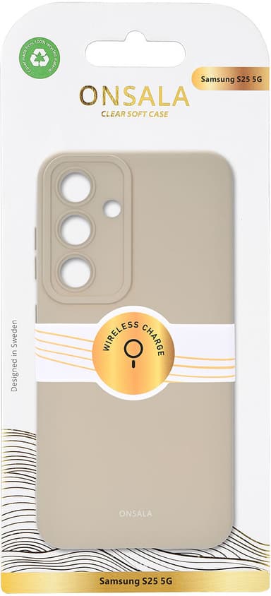 Onsala Samsung Galaxy S25 Silicone deksel (betong)