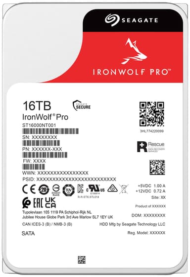 Seagate IronWolf Pro 3,5" NAS HDD (16 TB)