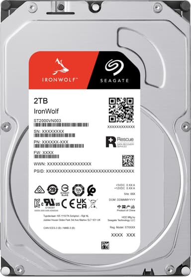 Seagate IronWolf 3,5" NAS HDD (2 TB)