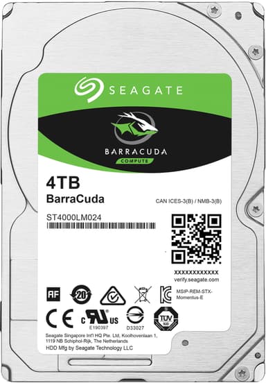 Seagate BarraCuda 3,5" intern HDD (4 TB)