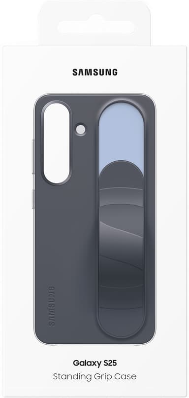 Samsung Galaxy S25 Standing Grip deksel (sort)