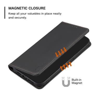 BINFEN COLOR Til Redmi 14C Veske Telefonveske - Svart