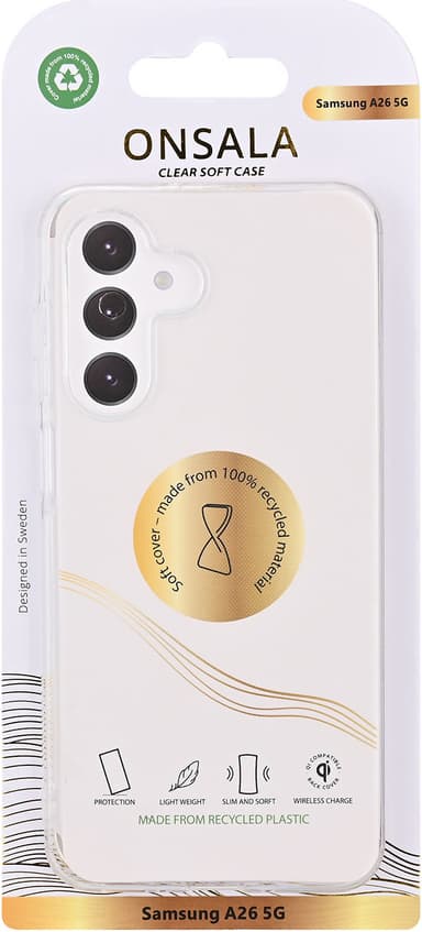 Onsala Samsung Galaxy A26 Clear deksel (gjennomsiktig)