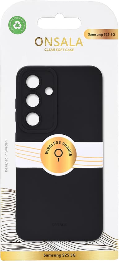 Onsala Samsung Galaxy S25 Silicone deksel (sort)