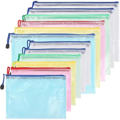 Lynlåsposer, 6 stk A4 og 6 stk A5 (ziplock)