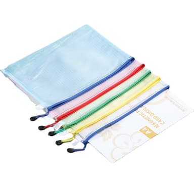 Lynlåsposer, 6 stk A4 og 6 stk A5 (ziplock)
