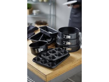 Blomsterbergs Muffinform til 12 stk. Black Steel