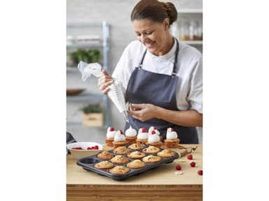 Blomsterbergs Muffinform til 12 stk. Black Steel