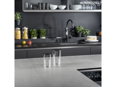 Bamix Beaker set w. lid Clear