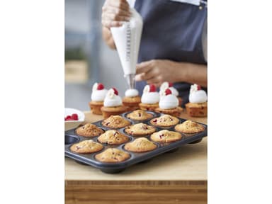 Blomsterbergs Muffinform til 12 stk. Black Steel