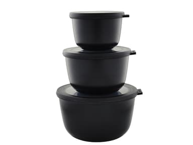 Mepal Cirqula high Bowl set 3 pcs Black