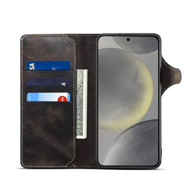 Denior mobildeksel lær Samsung Galaxy S25 Plus - Svart