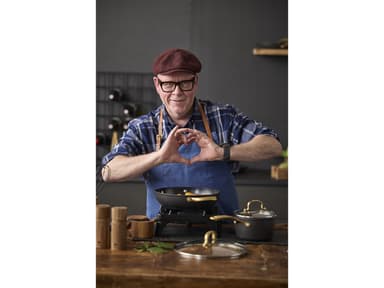 HOLM Kasserolle med glasslokk Svart
