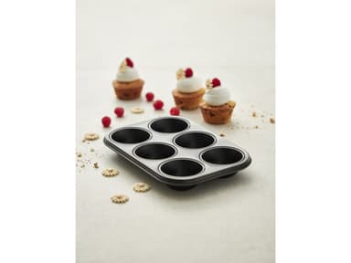 Blomsterbergs Muffinform til 6 stk. Black Steel