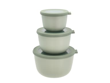 Mepal Cirqula high Bowl set 3 pcs Nordic sage