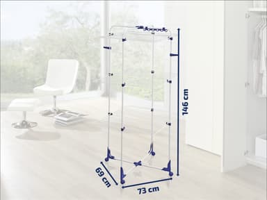 Leifheit Tørkestativ Hvit/Blå