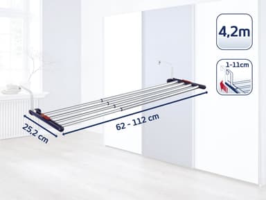 Leifheit Quartett 42 Extendable Alu. Tørrestativ 4,2 m