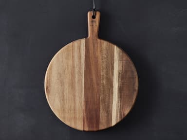 HOLM Serving board Dia 35.6 cm Acacia wood