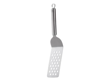 Rösle Spatula with holes and bent 32 x 6.5 x 3 cm