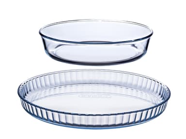 Pyrex Iconic Pie mould set 2 parts Clear