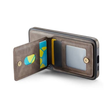 DG-Ming Magking K1 2i1 deksel Samsung Galaxy S25 - Coffee