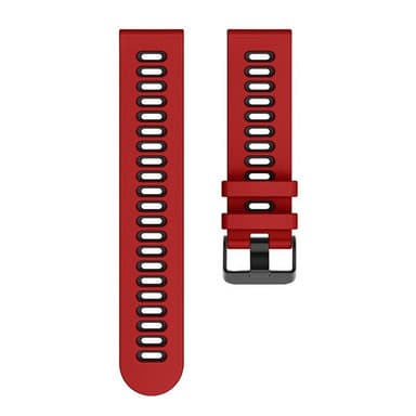 Twin klokkereim til TicWatch 2 - Rød/svart