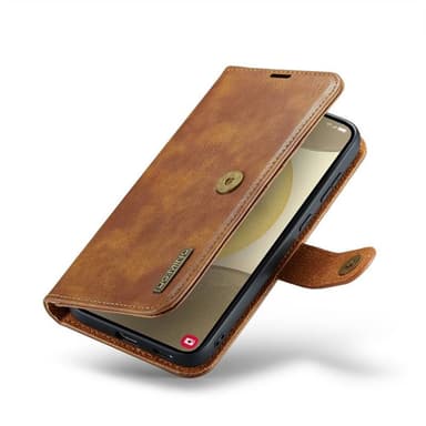 Mobil lommebok DG-Ming 2i1 Samsung Galaxy S25 - Brun