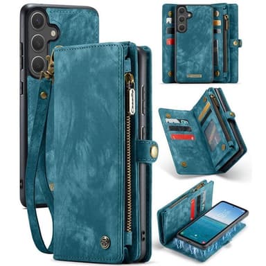 CaseMe mobildeksel 008 8-kort Samsung Galaxy S25 Plus - Blå
