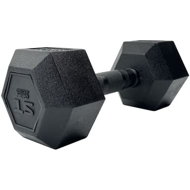 Master Fitness Nero Rubber Coated Hex 15 kg