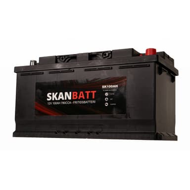 SKANBATT Fritidsbatteri 12V 100AH 780CCA (354x175x190/190mm) +høyre