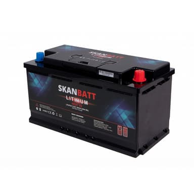 SKANBATT V2 Lithium HEAT Batteri 12V 180AH 150A BMS - Bobil - Bluetooth