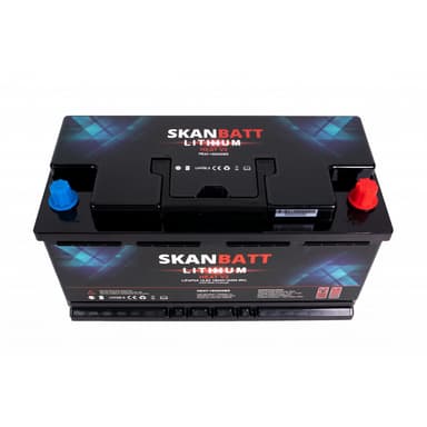 SKANBATT V2 Lithium HEAT Batteri 12V 180AH 150A BMS - Bobil - Bluetooth