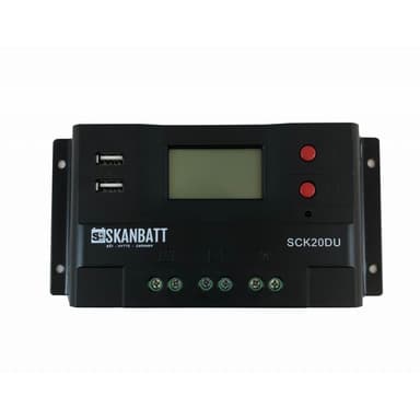 SKANBATT Solcelleregulator PWM 12/24V 20A (SCK20DU)