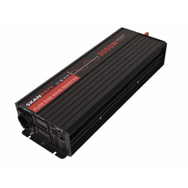 SKANBATT Inverter 12V 3000W (6000W) Ren Sinus m/trådløs fjernkontroll Rev.2